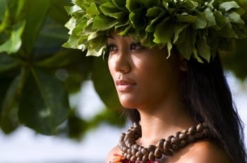 Hawaiianische Hula-Tänzerin
