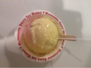 Shave Ice with condensed milk from Matsumoto