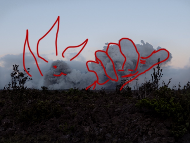volcanic eruption hawaii pele shaka