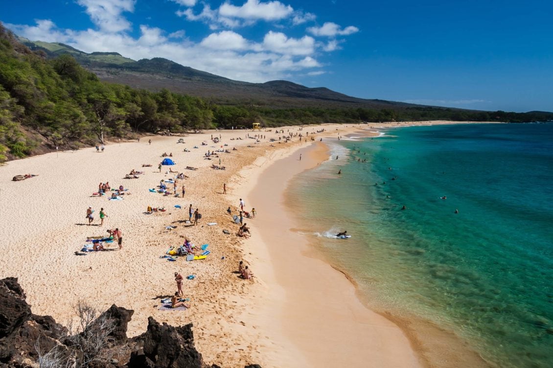 Wailea beach gross Alle Hawaii Inseln
